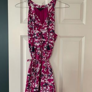 Purple floral dress